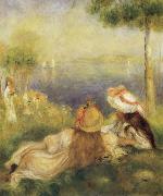 Pierre Renoir Young Girls at the Seaside oil painting